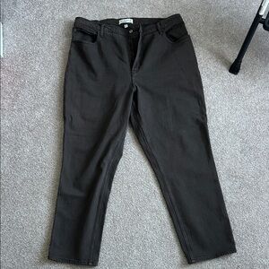 Abercrombie & Fitch Women's Dark Brown Straight Leg Jeans